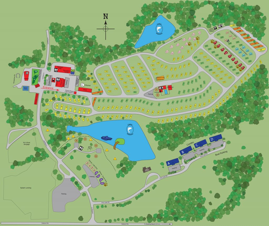 Park Map For Mark Twain Lake Jellystone Park