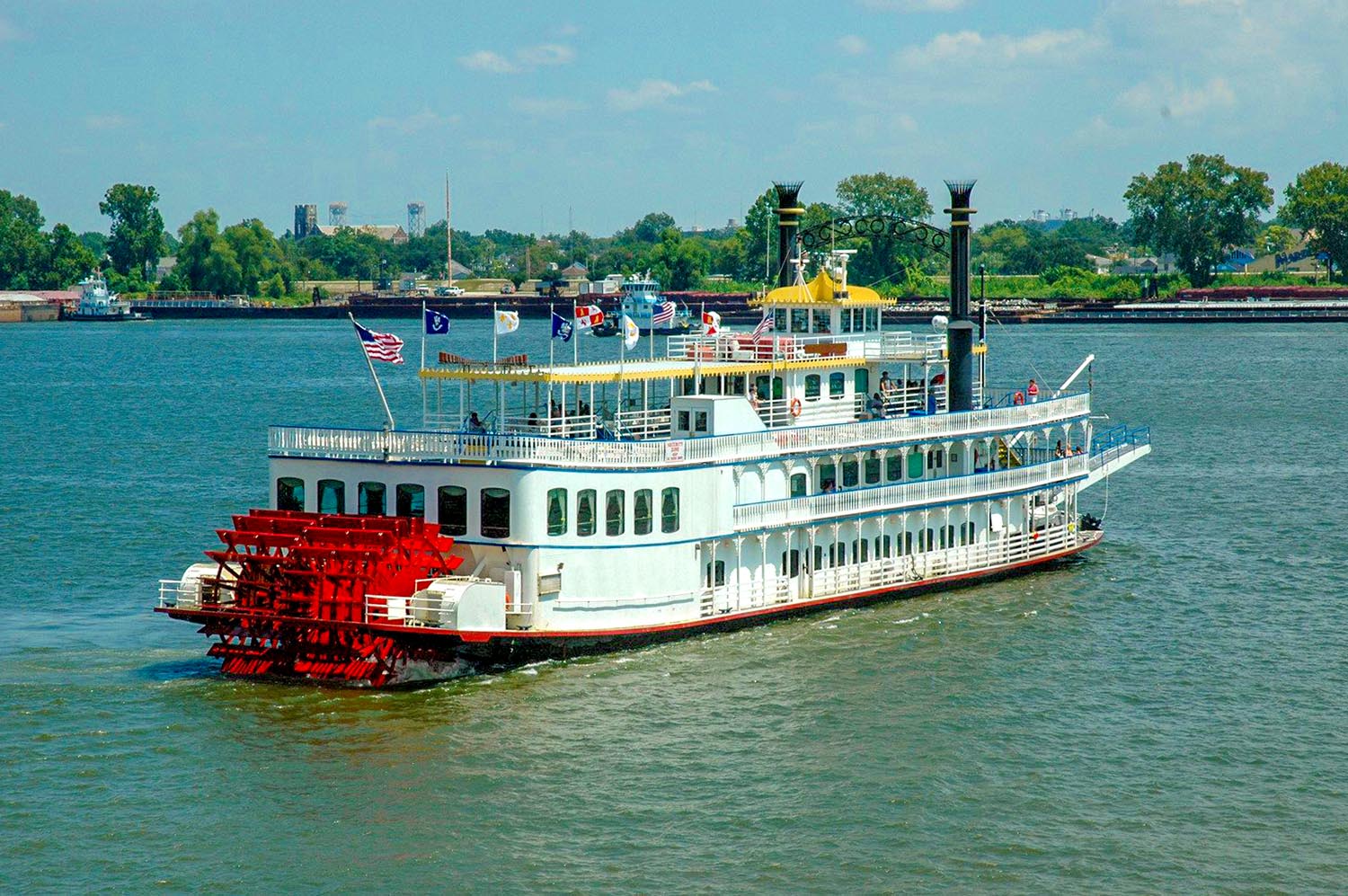 riverboat in the Mississippi river in Missouri
