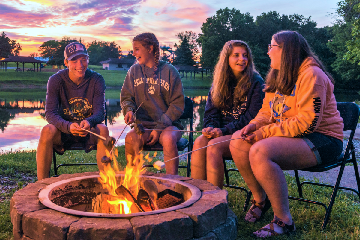 S'mores by the fire - Family Camping